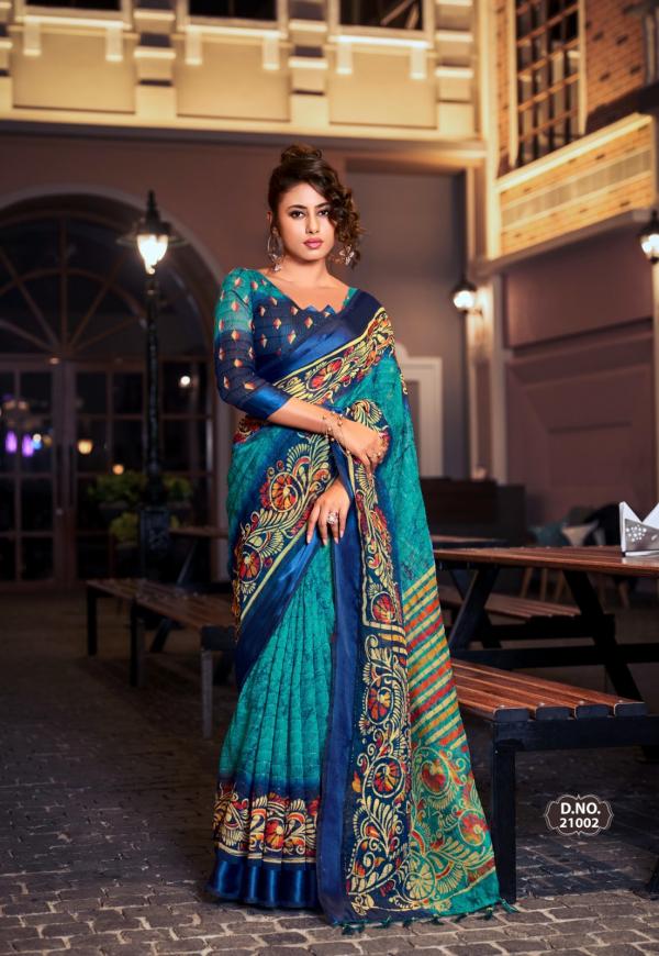 Vinamra Vastu Laxuria Vol 1 Fancy Cotton Printed Saree Collection